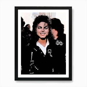 Michael Jackson king of pop music 1 Art Print