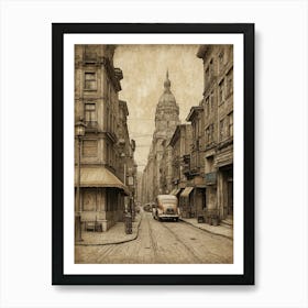 Old City Street Art Print