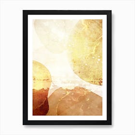 Boho Abstract Art Illustration In A Photomontage Style 61 Art Print