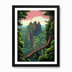 Tambopata National Park Pixel Art 4 Art Print