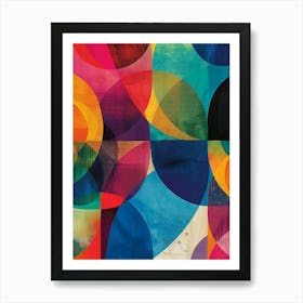 Abstract Circles 3 Art Print