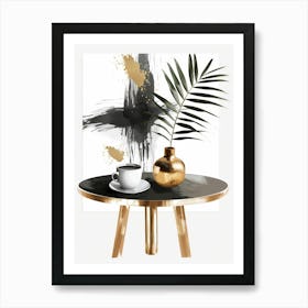 Gold Coffee Table Art Print