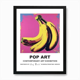 Poster Bananas Pop Art 3 Art Print