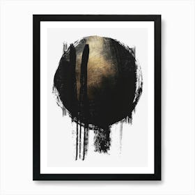 Black And White Painting 4 Art Print