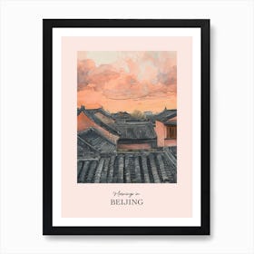 Mornings In Beijing Rooftops Morning Skyline 1 Art Print