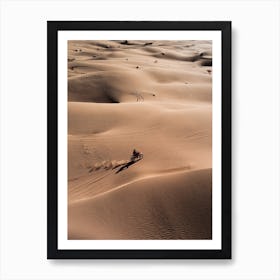 Dirtbike In The Dunes Art Print