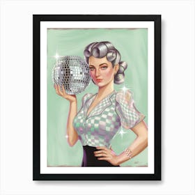 Disco Girl Art Print