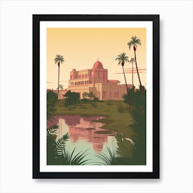 Khartoum Sudan Travel Illustration 3 Art Print