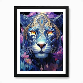 Blue Tiger Art Print