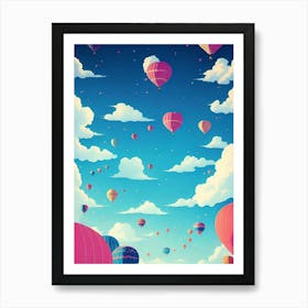 Hot Air Balloons In The Sky 1 Art Print