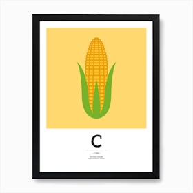 The Food Alphabet – C Art Print