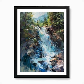 Forest Waterfall Art Print