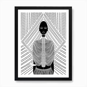 Dinka Woman Art Print