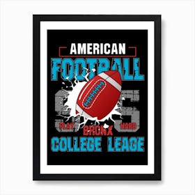 American Football - Brooklyn College League Art Print