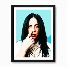 Billie Elish 4 Art Print