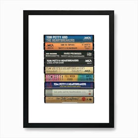 Tom Petty - Albums - Cassette Print Art Print