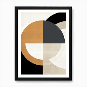 Abstract Circles, Mid Century Art Print