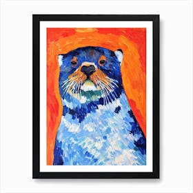 Sea Otter Matisse Inspired Art Print