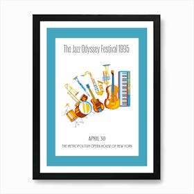 Jazz Odyssey Festival Art Print