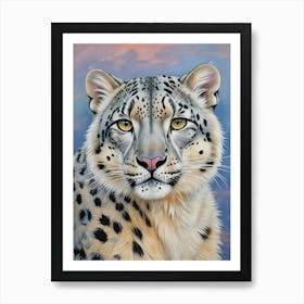 Snow Leopard Art Print