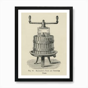 Vintage Illustration Of Mayfarth S Juice And Tincture Press, John Wright Art Print