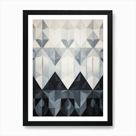 Water Geometric Abstract 9 Art Print