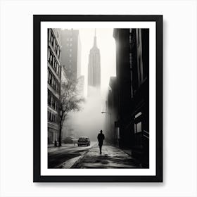 New York City, Black And White Analogue Photograph 4 Art Print