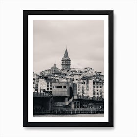 Galatasaray Bridge, Vintage Istanbul Poster