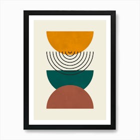 Lines and circles 17 Art Print