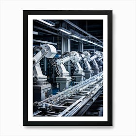 A Snapshot Of The Complex Network Of Ai Driven Automation Systems Intricately Woven Into The Modern (4) Art Print