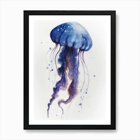 Watercolor Of A Jellyfish Poster