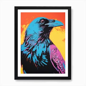 Andy Warhol Style Bird Raven 2 Art Print