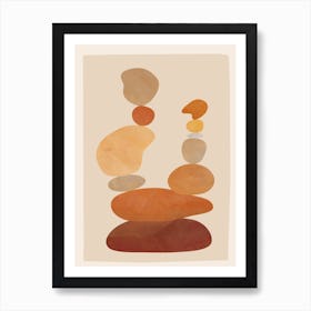 Colorful Abstract Stones 3 Art Print