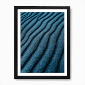 Blue Sand Art Print