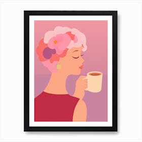 My Perfect Cup: A Blissful Coffee Break Art Print