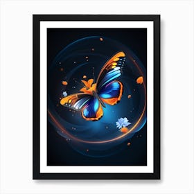 Butterfly Wallpaper 1 Art Print