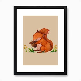 Squirrel Art Print