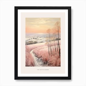 Dreamy Winter National Park Poster  The South Downs England 2 Art Print