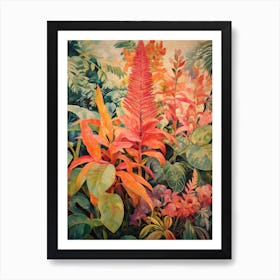 Tropical Plant Painting Croton 1 Art Print