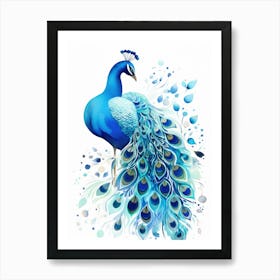 Peacock 8 Art Print