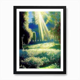 Gardens Of The Royal Palace Of Caserta, 1, Italy Classic Painting Art Print