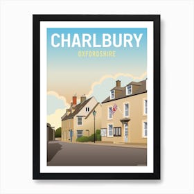 Charlbury Town Hall Street Oxfordshire Art Print