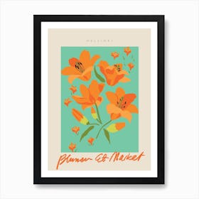 Helsinki Flower Market Art Print