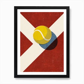 Balls Tennis Clay Court Art Print