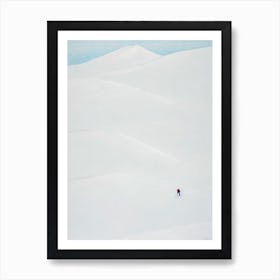 Alyeska, Usa Minimal Skiing Poster Art Print