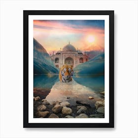 Tiger Temple Art Print