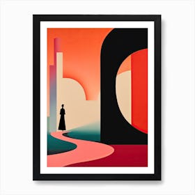 Cape Byron, Australia, Bold Outlines 1 Art Print