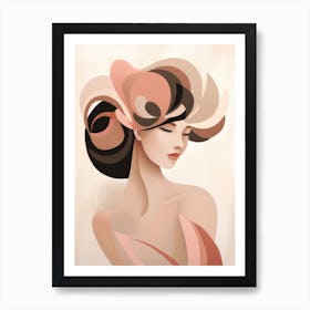 Abstract Portrait Of A Woman 10 Art Print