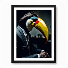 The Dapper Toucan Art Print