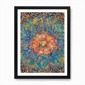 Boho Flower Art Print